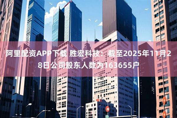 阿里配资APP下载 胜宏科技：截至2025年11月28日公司股东人数为163655户